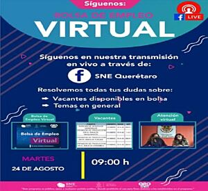 Realizarán bolsa de empleo virtual en el municipio de San Juan del Río