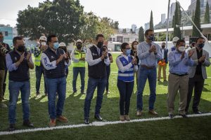Francisco Domínguez supervisó unidad deportiva La Purísima en QRO