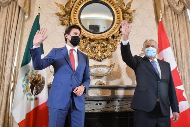 Presidente AMLO y Justin Trudeau reafirman lazos de cooperación