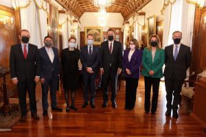 Mauricio Kuri recibe a embajador de Suecia en Palacio de la Corregidora