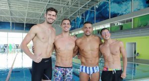 Nadadores brasileños entrenan en estado de Querétaro