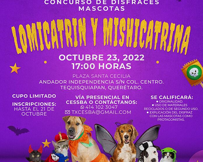 CESSBA Tequisquiapan Realizar Concurso De Disfraces Para Mascotas cessba-tequisquiapan-realizar-concurso-de-disfraces-para-mascotas